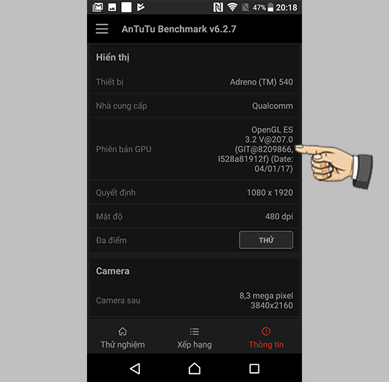 Thông tin cấu hình